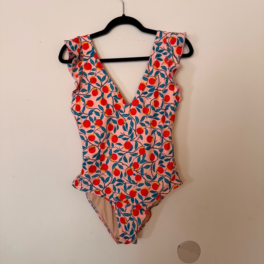 Summersalt Tangerine print one piece